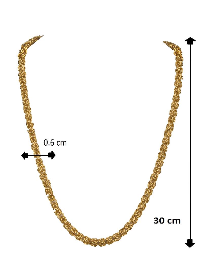 gold plated chain necklace - 18629076 - Standard Image - 1