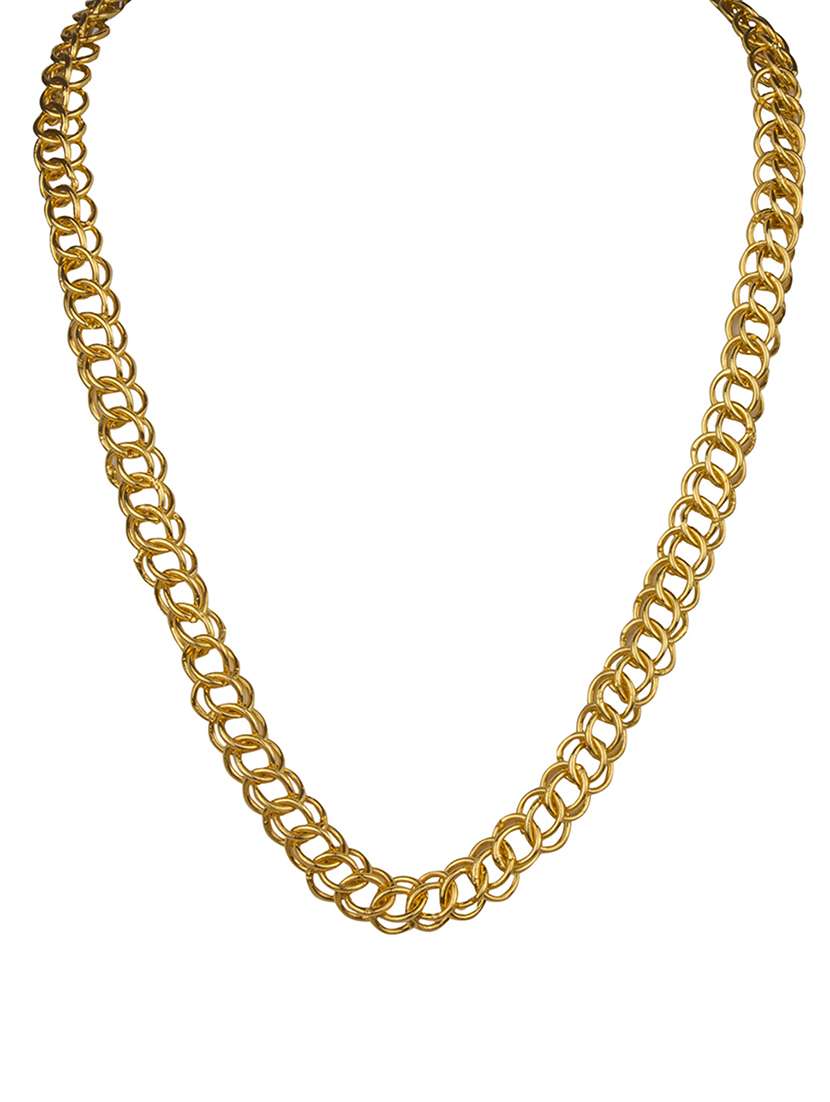 gold plated chain necklace