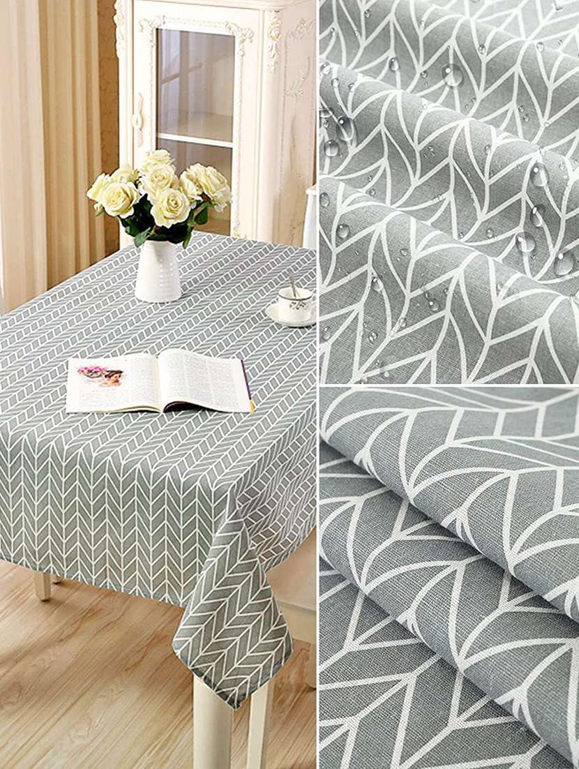 rectangle tablecloth cotton linen table cloth dust-proof  (140x180cm, blue daisy) - 18629096 -  Standard Image - 1