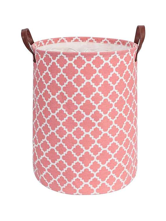 72l sized laundry basket (laltern pink)-56x40.5x40.5cm