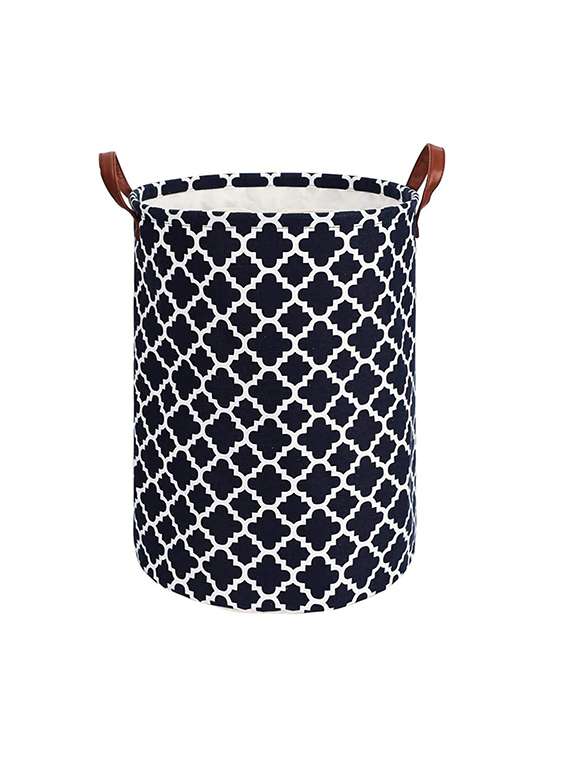 48l sized laundry basket (laltern black)-48x36x36cm