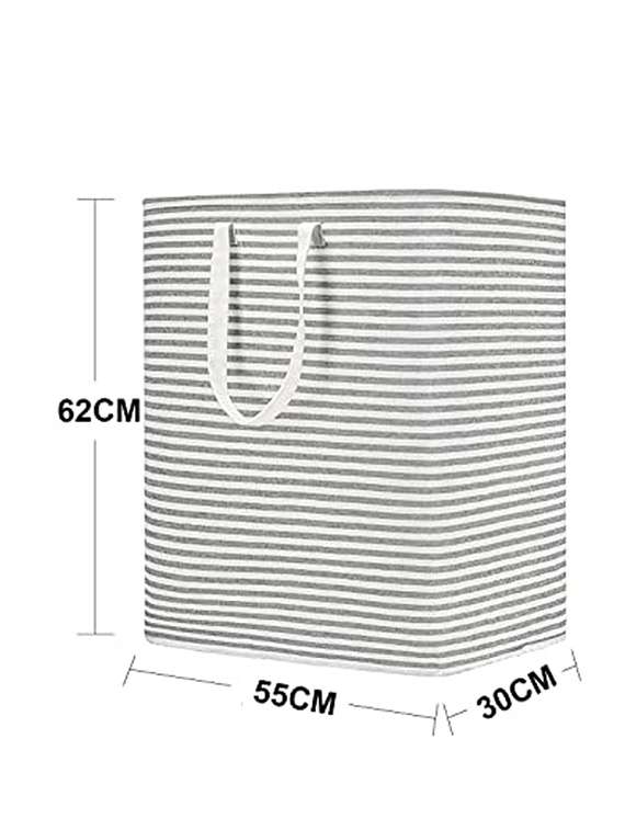 striped laundry basket - 18629120 - Standard Image - 1