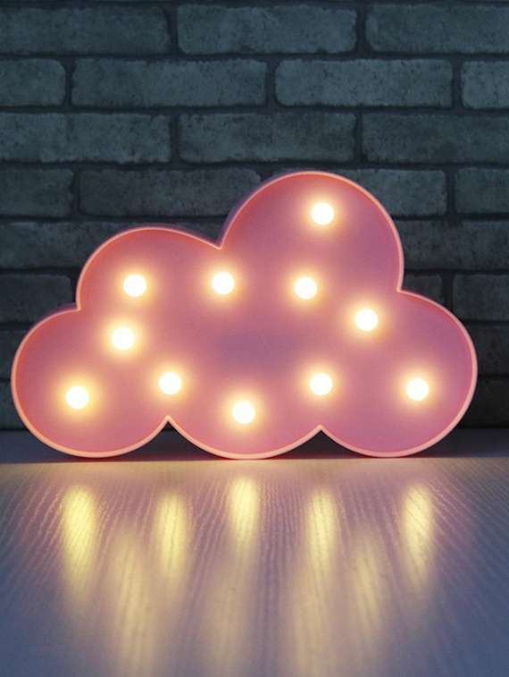cloud night light led marquee sign-baby light-battery operated - pink - 18629142 -  Standard Image - 1