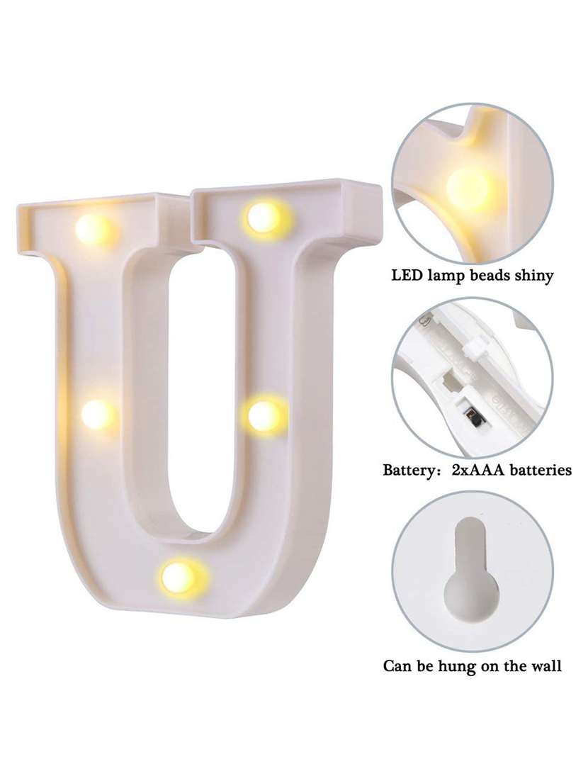 6" led marquee letter lights sign, light up alphabet - 18629176 -  Standard Image - 1