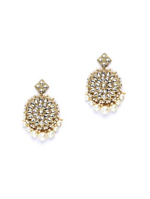 white metal earring - 18632939 - Standard Image - 0
