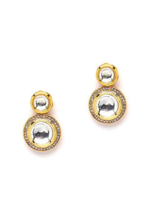 gold plated drop earring - 18632958 -  Standard Image - 0