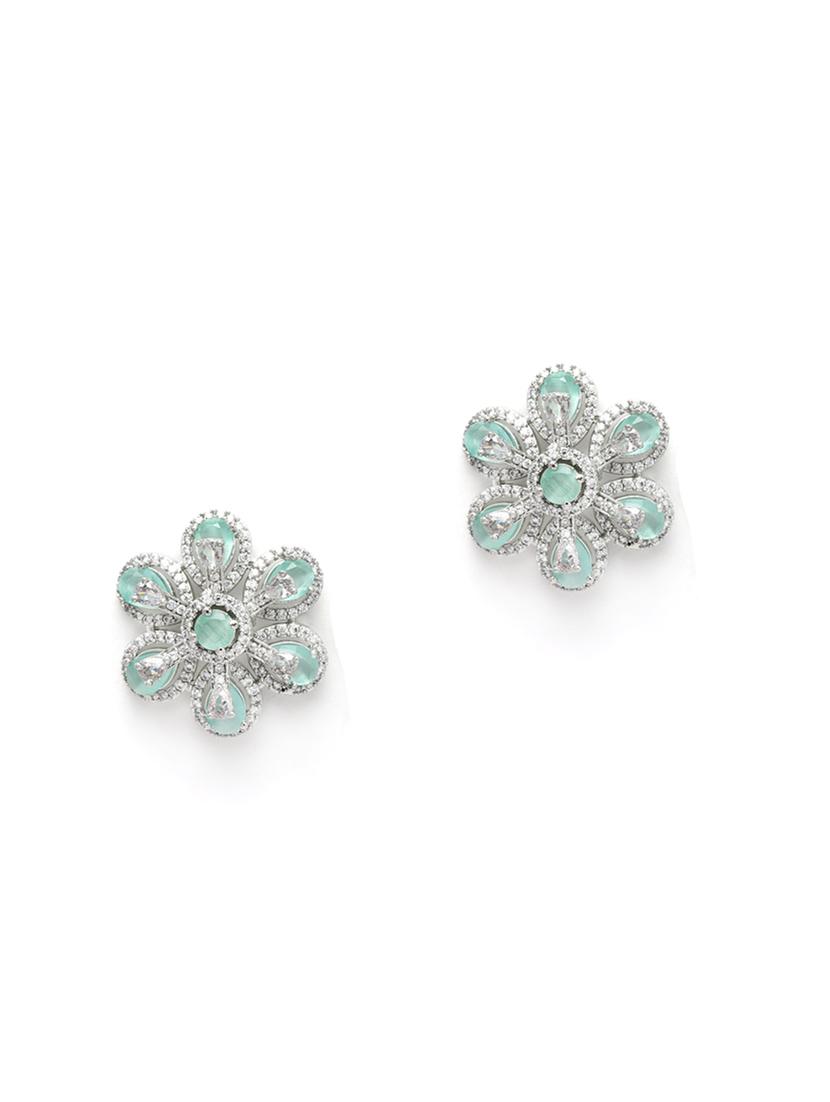 silver plated stud earring - 18633126 -  Zoom Image - 0