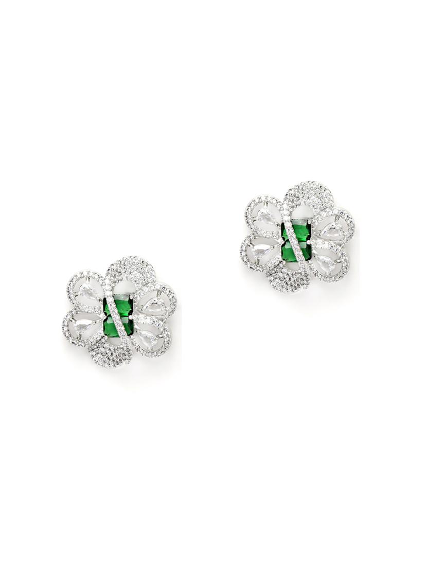 silver plated stud earring - 18633129 - Zoom Image - 0