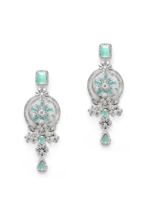 silver plated dangler earring - 18633132 - Standard Image - 0