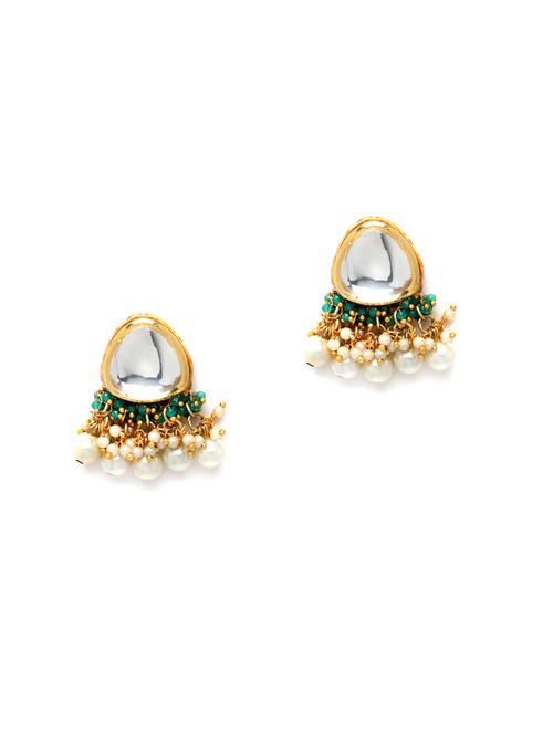 green metal earring - 18633142 -  Standard Image - 0