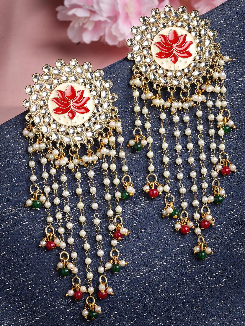 red metal earring - 18633147 - Standard Image - 1