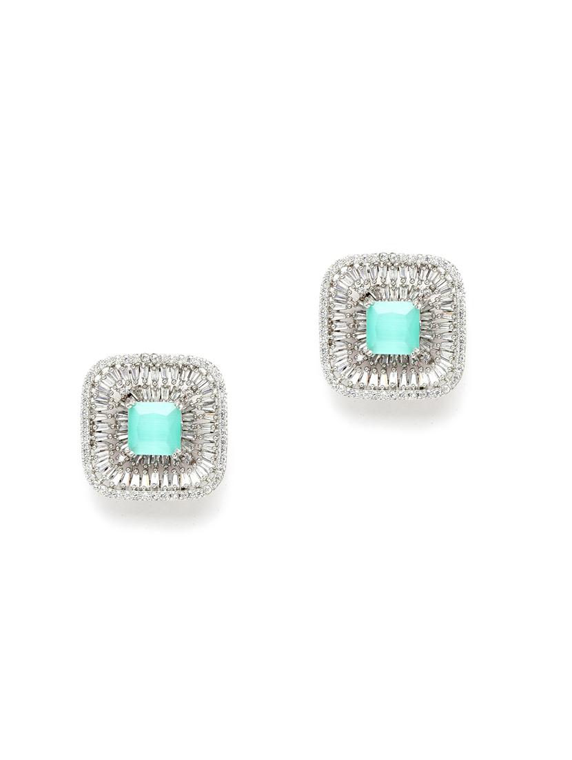 silver plated stud earring - 18633170 - Zoom Image - 0