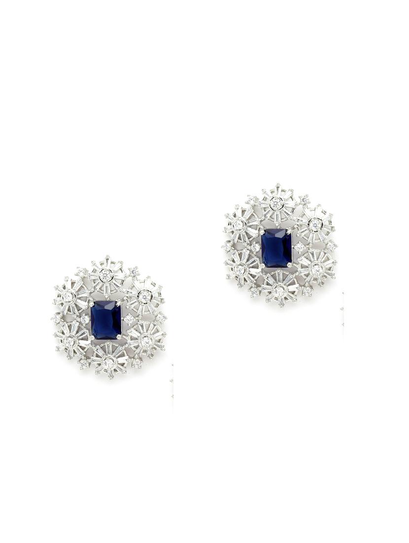 silver plated stud earring - 18633173 -  Zoom Image - 0