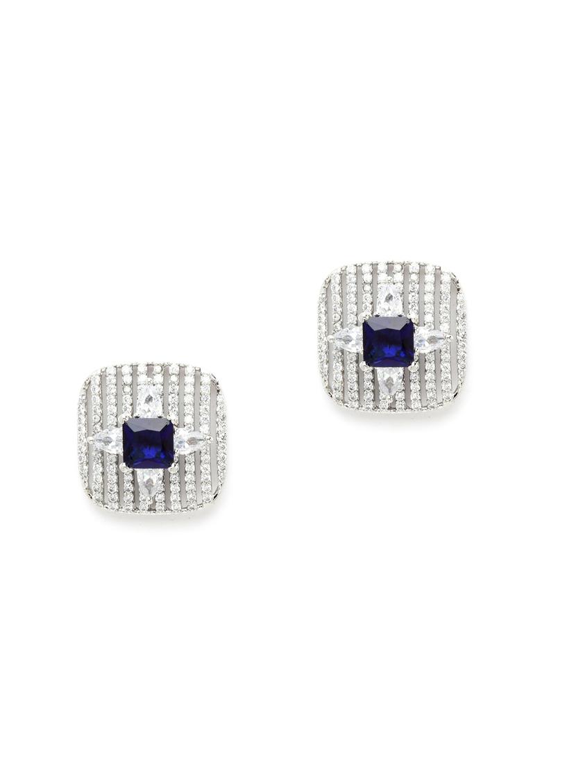 silver plated stud earring - 18633174 -  Zoom Image - 0