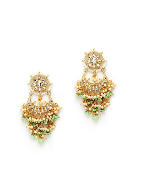 green metal earring - 18633179 - Standard Image - 0
