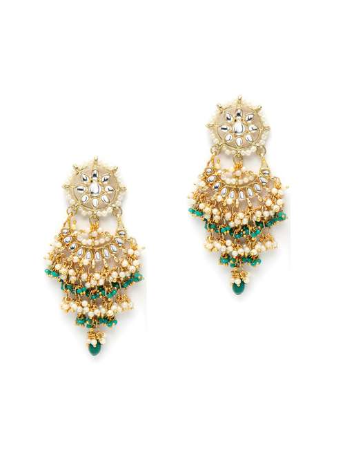 green metal earring - 18633182 -  Standard Image - 0
