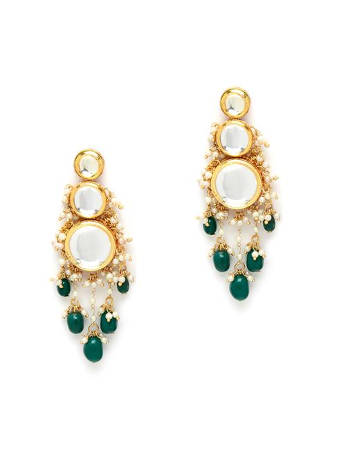 green metal earring - 18633185 -  Standard Image - 0