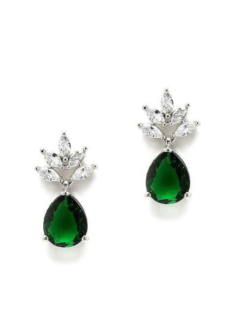 green metal earring - 18633190 - Standard Image - 0