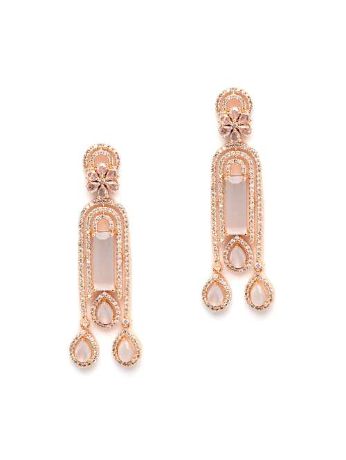 pink metal earring - 18633199 -  Standard Image - 0