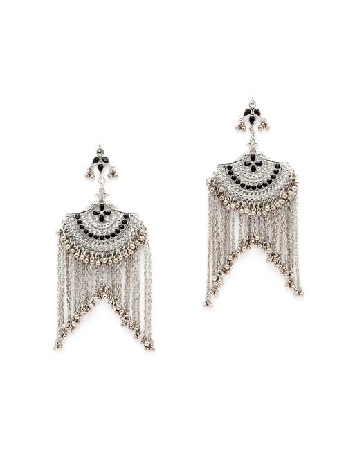 silver metal earring - 18633217 - Standard Image - 0