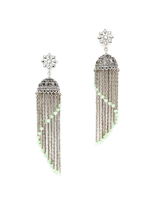 green metal earring - 18633220 - Standard Image - 0