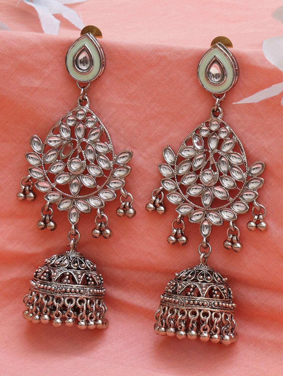 Silver Metal Earring