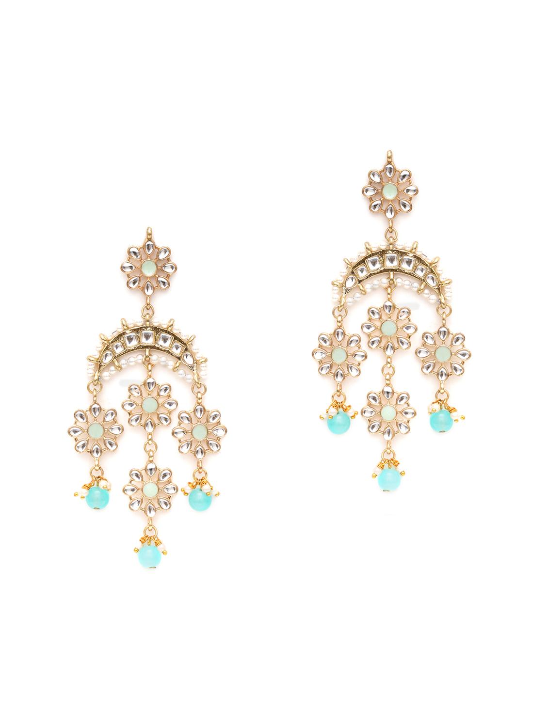 blue metal earring - 18633243 - Standard Image - 1