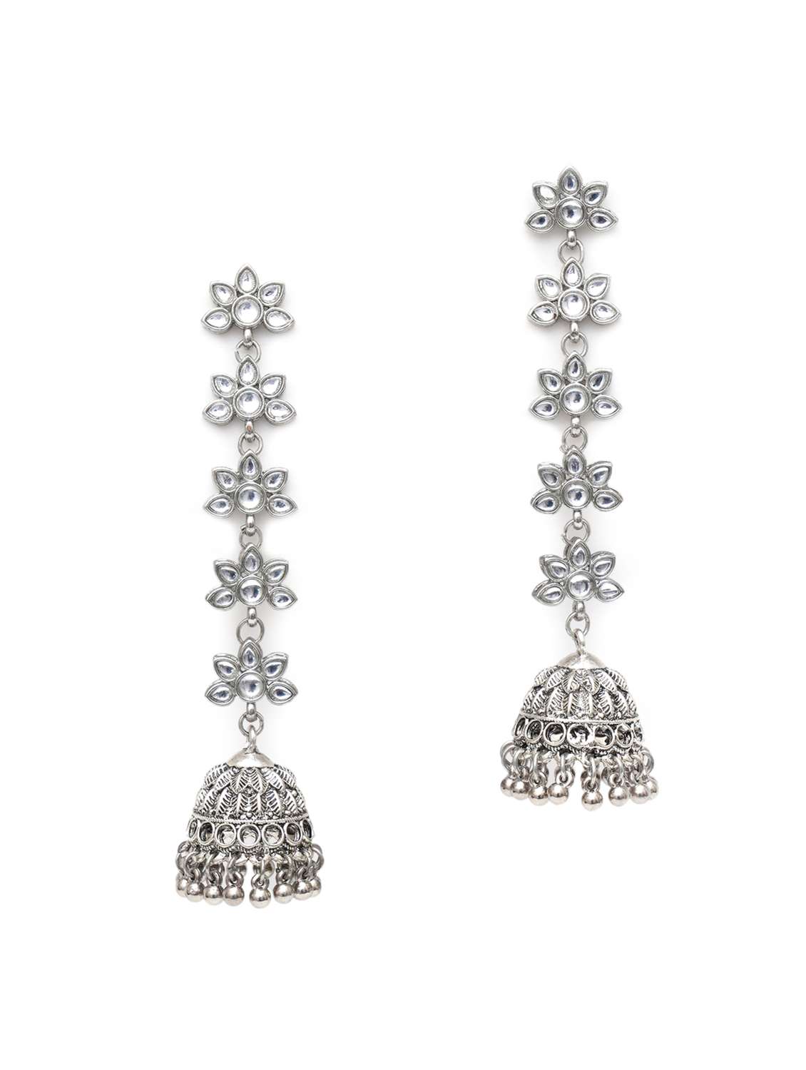 Silver Metal Earring
