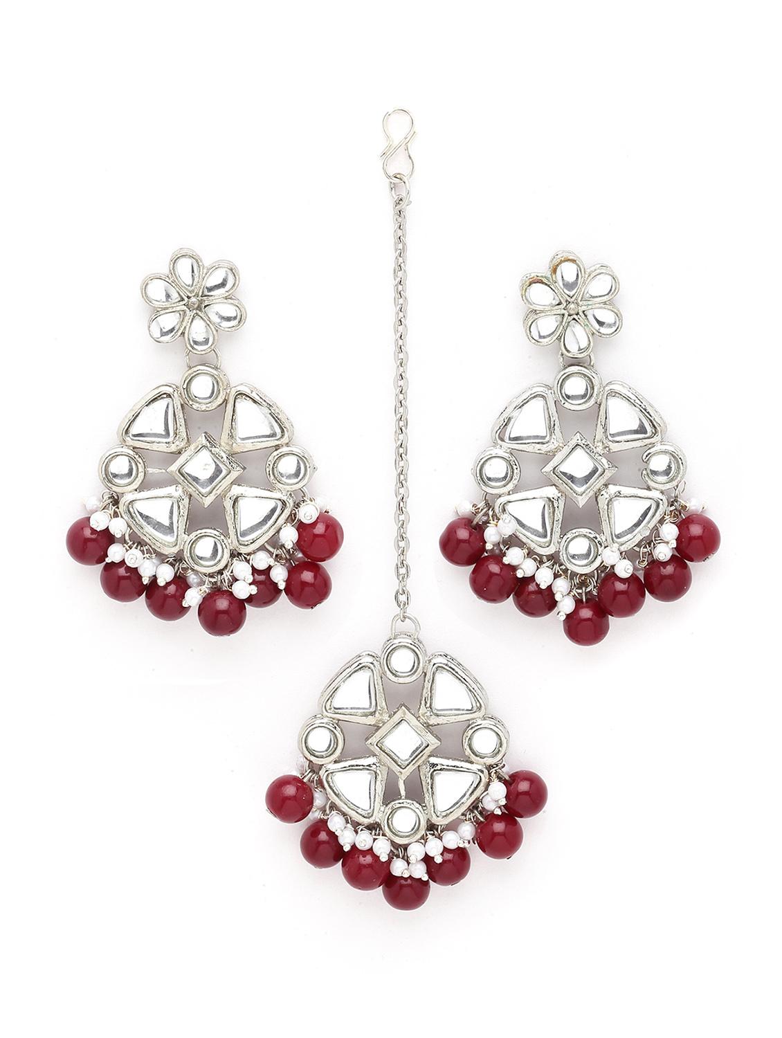 red metal earring - 18633437 -  Zoom Image - 0