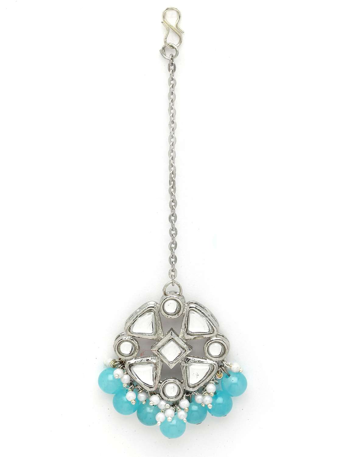 blue metal earring - 18633442 -  Standard Image - 1