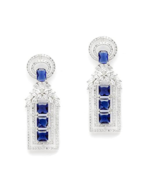 blue metal earring - 18633445 - Standard Image - 0