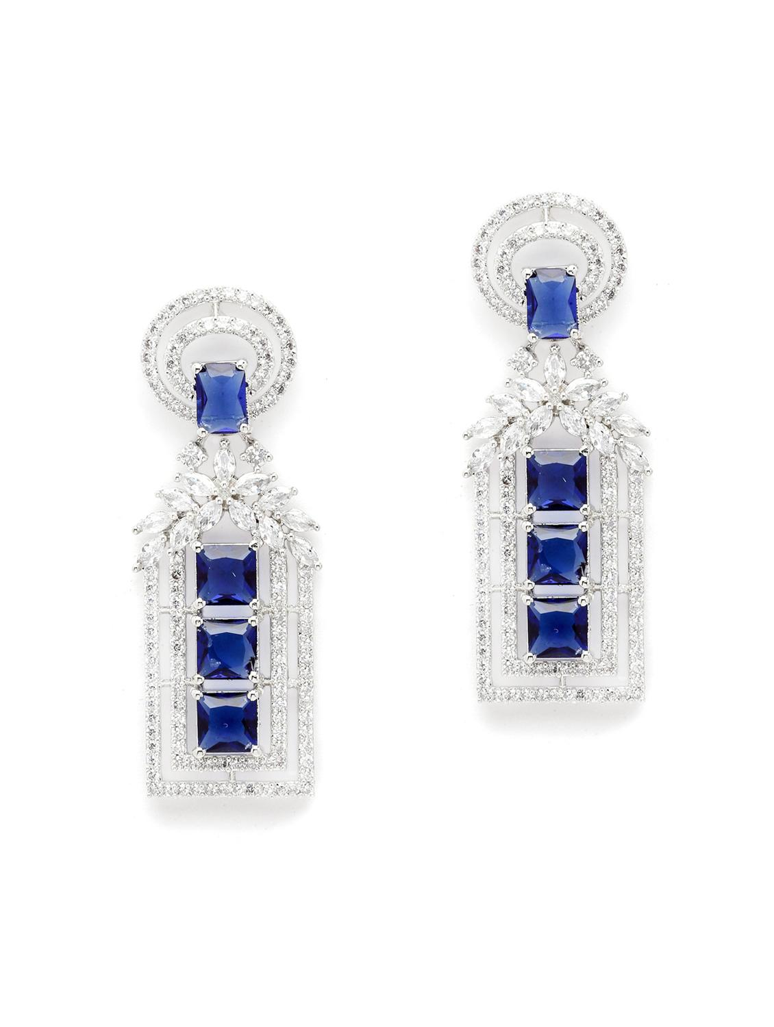blue metal earring - 18633445 - Zoom Image - 0