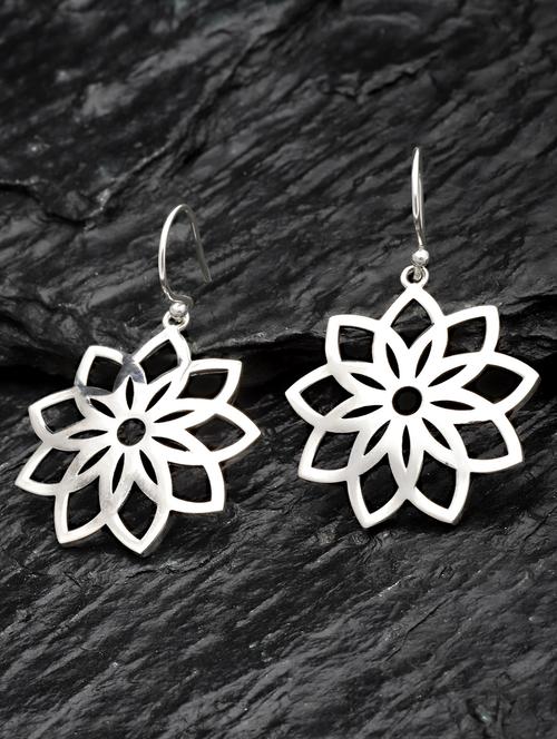 silver silver plated earring - 18633448 - Standard Image - 0