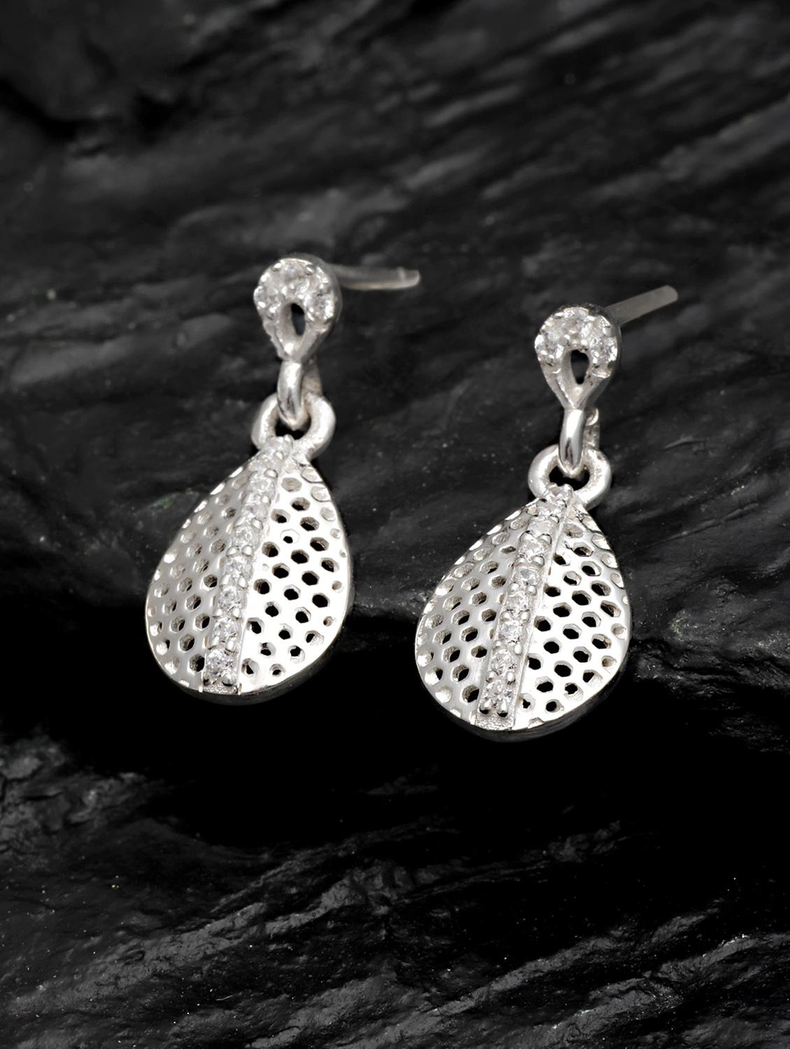 silver silver plated earring - 18633449 - Zoom Image - 0