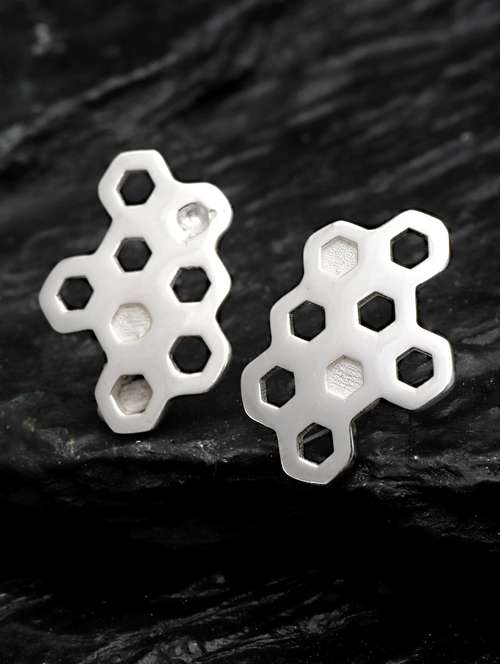 silver silver plated earring - 18633452 -  Standard Image - 0