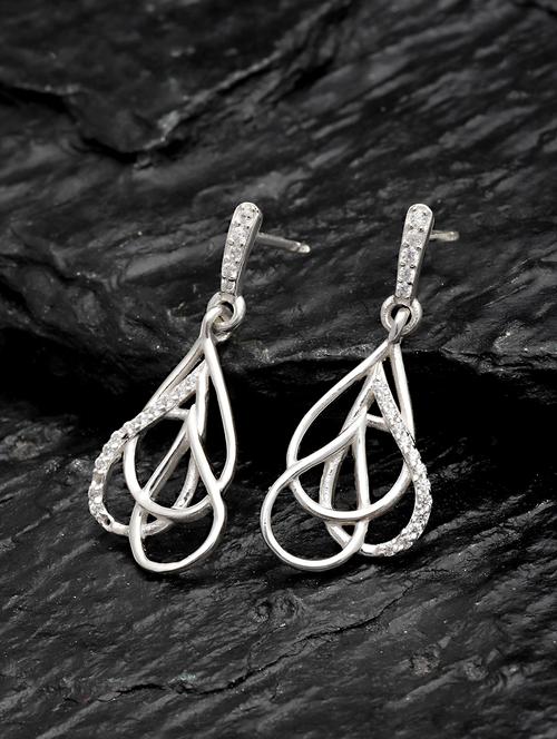 silver plated earring - 18633453 - Standard Image - 0