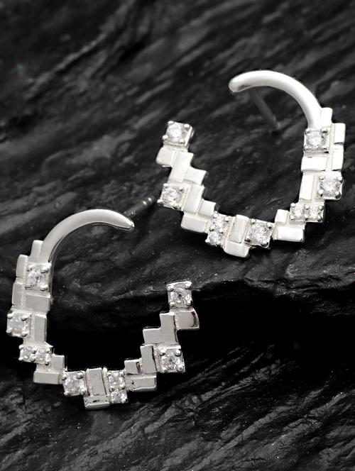 silver plated earring - 18633455 -  Standard Image - 0