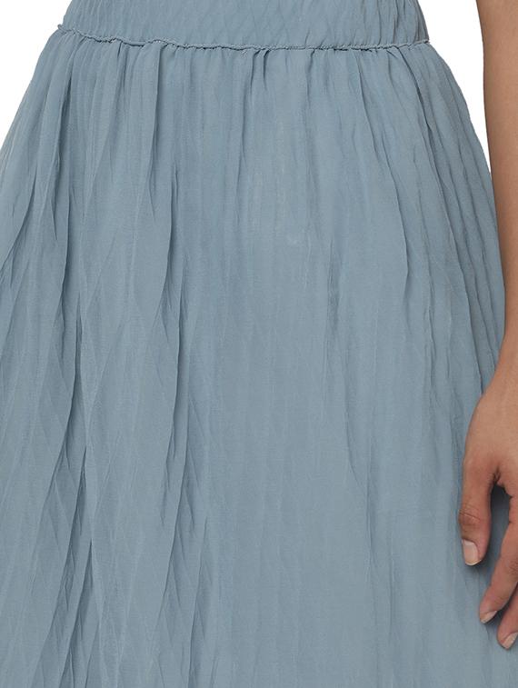 blue georgette pleated skirts - 18633510 - Standard Image - 4