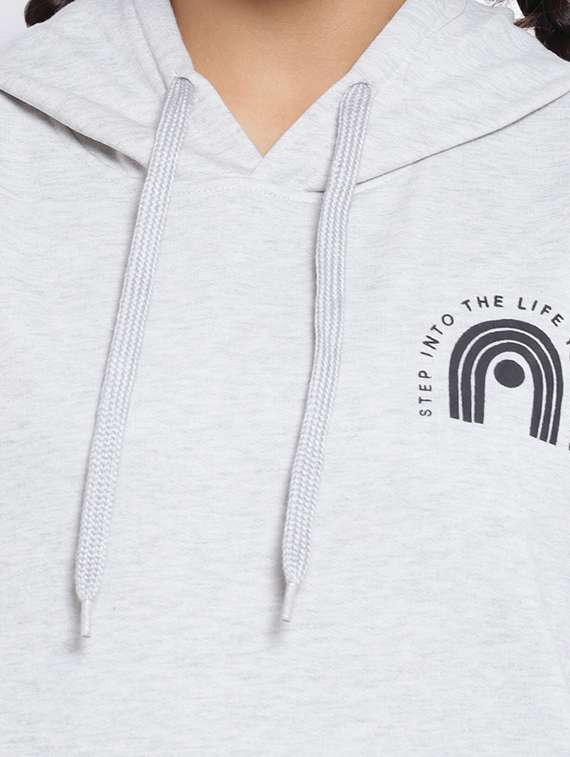 placement print hood neck sweatshirt - 18633576 - Standard Image - 4