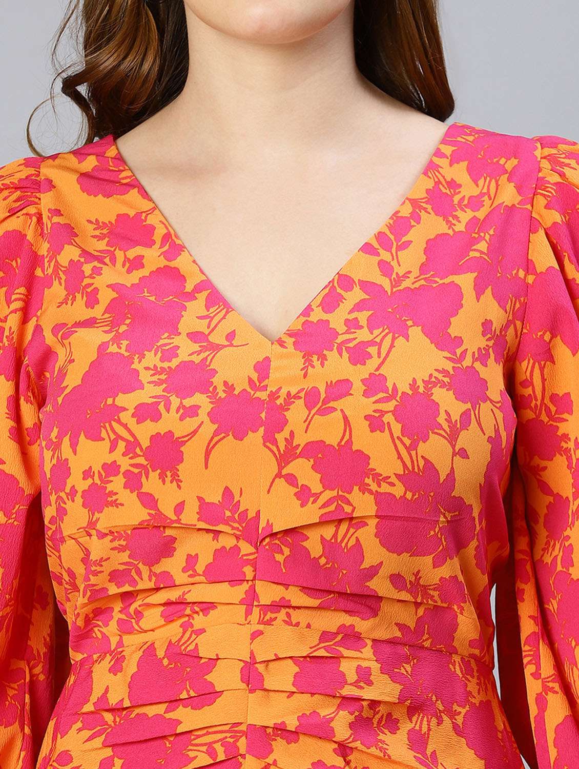 women's fit & flare floral dress - 18633954 - Standard Image - 6