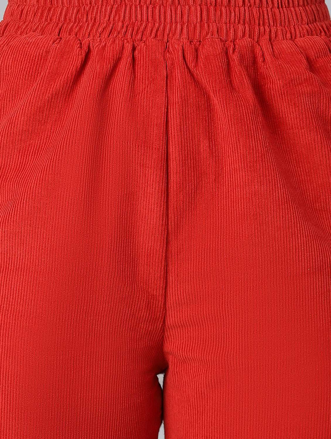 red cotton trousers - 18634532 - Standard Image - 6