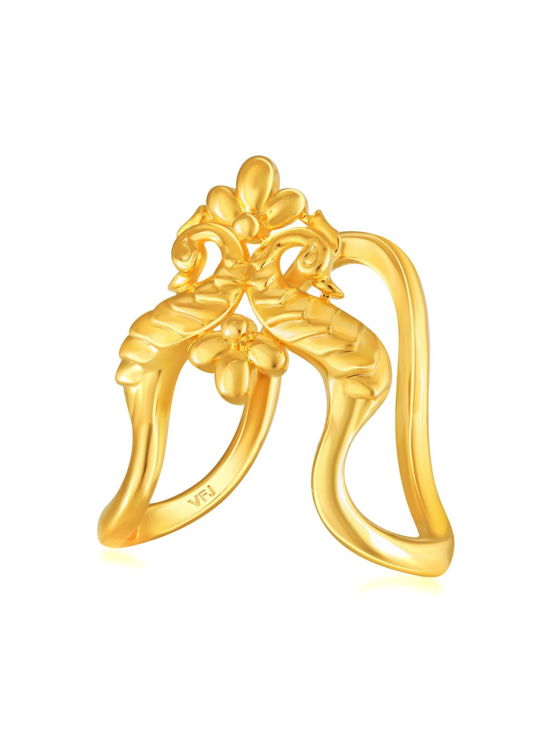 gold plated finger ring - 18634619 -  Standard Image - 1