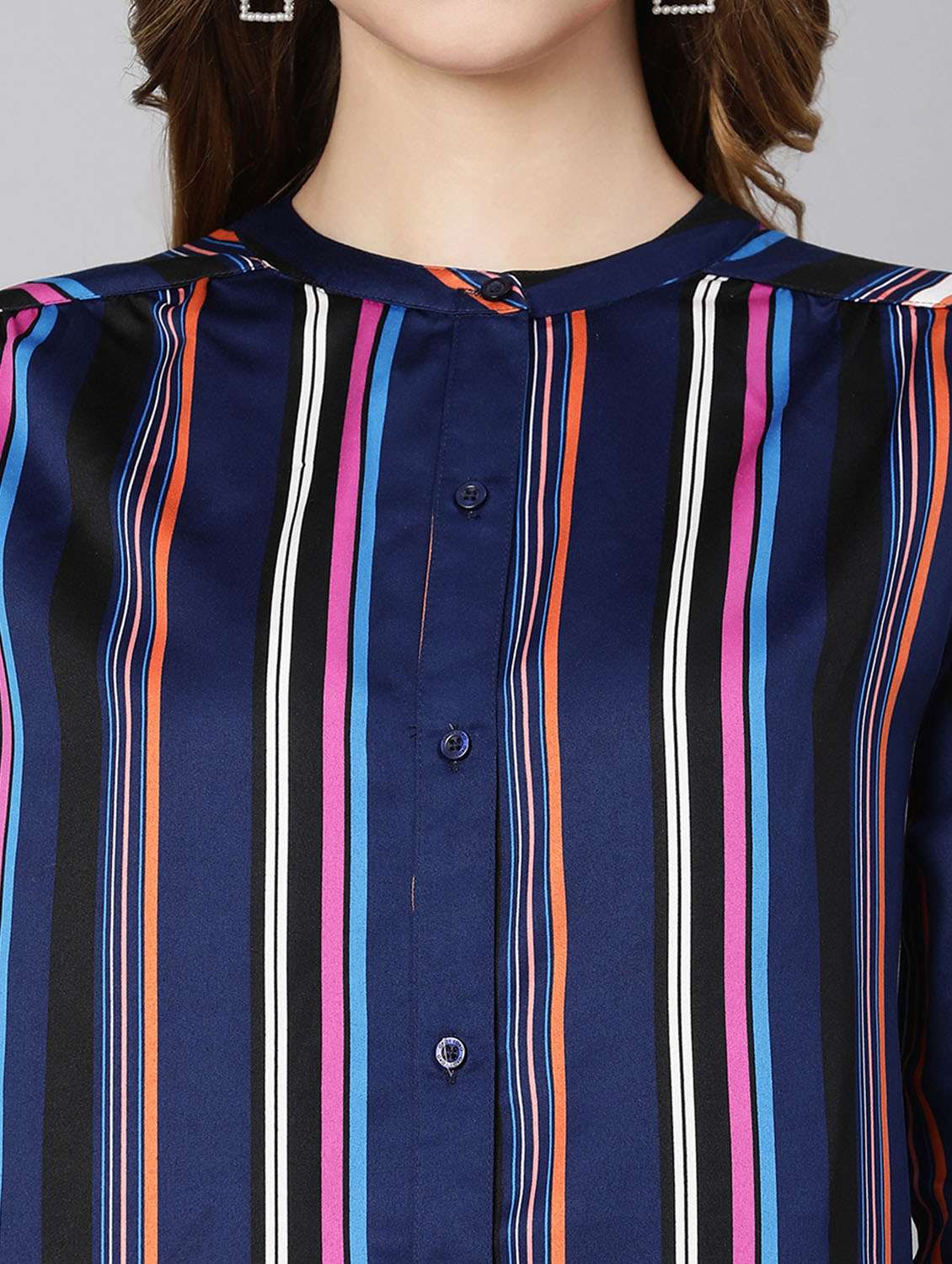 navy blue striped shirt  - 18634647 -  Standard Image - 6