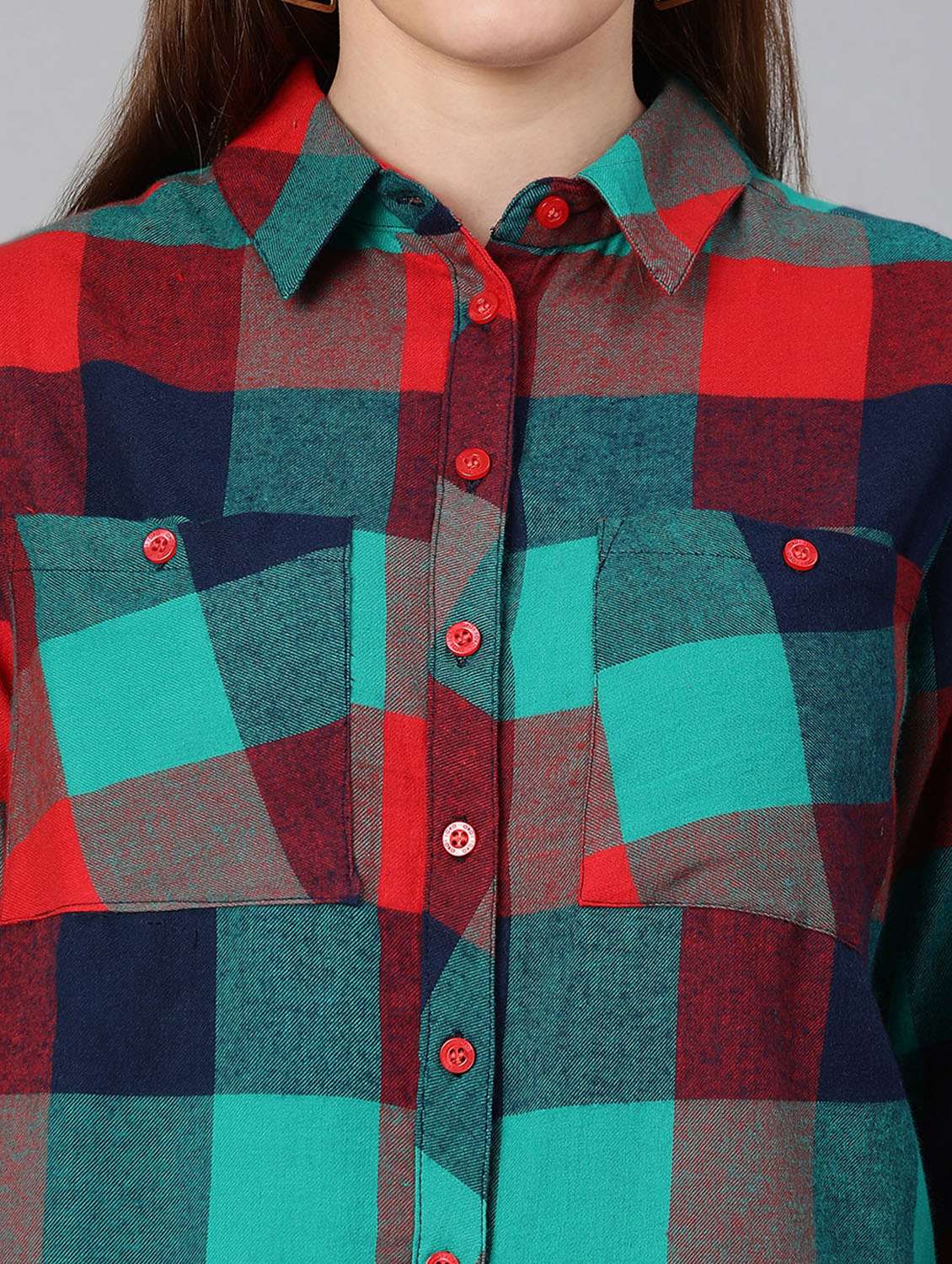 multi colored checkered regular shirt - 18634652 -  Standard Image - 6