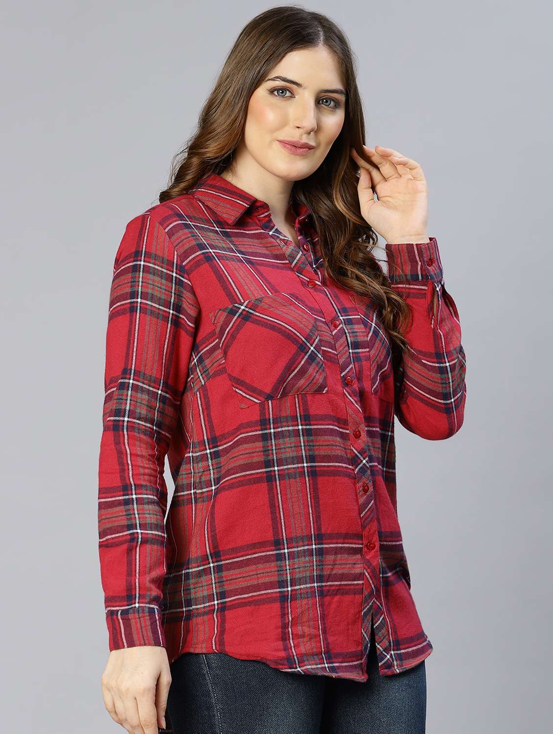 checkered regular shirt - 18634660 -  Standard Image - 1