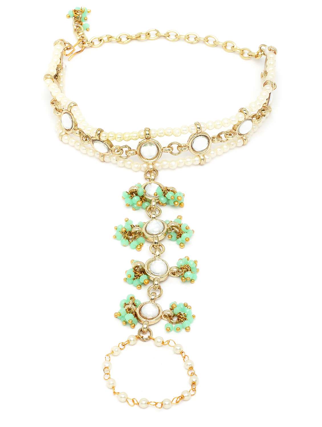 green metal bangle bracelet - 18635707 -  Standard Image - 1