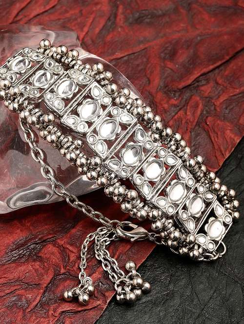 silver metal bangle bracelet - 18635730 - Standard Image - 0