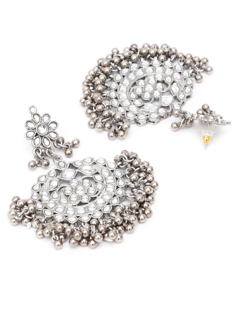 silver plated necklaces and earring set - 18636048 - Standard Image - 4