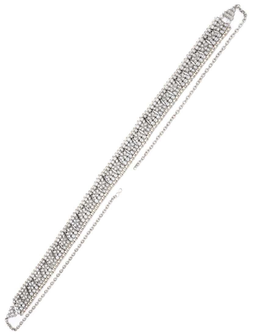 silver metal body jewellery - 18636091 -  Standard Image - 1