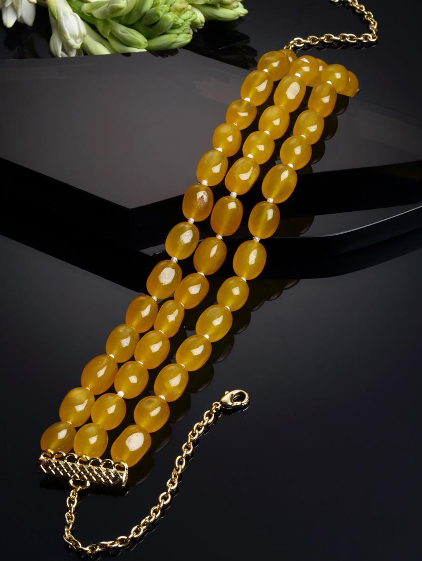 yellow metal choker necklace - 18636149 - Zoom Image - 0